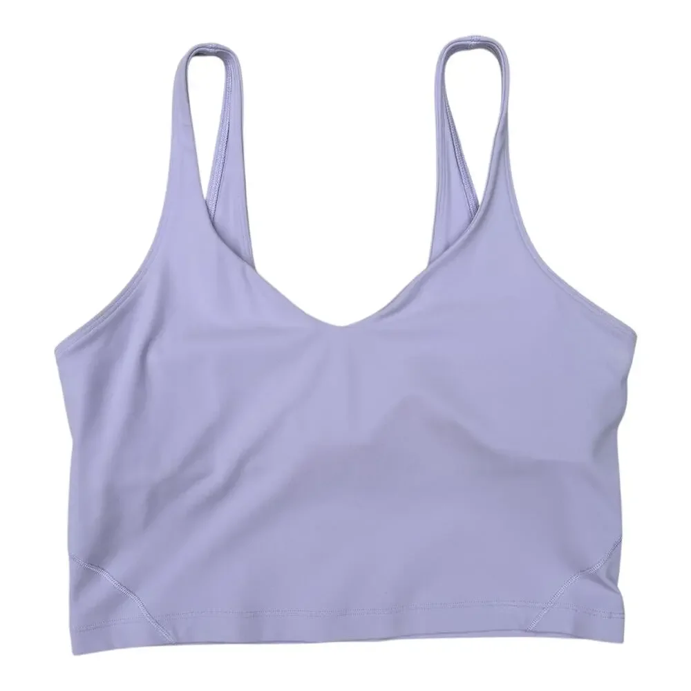 Lululemon Align Cropped Tank Size 10 Color: Lavender Dew Built-In Bra